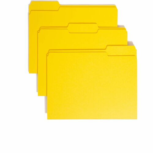 Smead SMD12943 Colored 1/3 Tab Cut Letter Recycled Top Tab File Folder