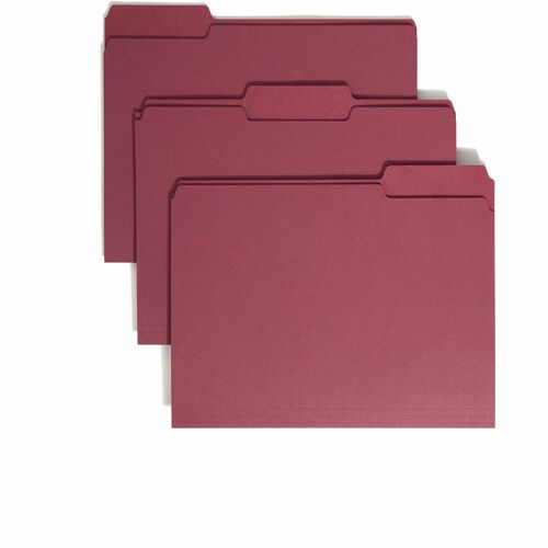 Smead SMD13093 Colored 1/3 Tab Cut Letter Recycled Top Tab File Folder
