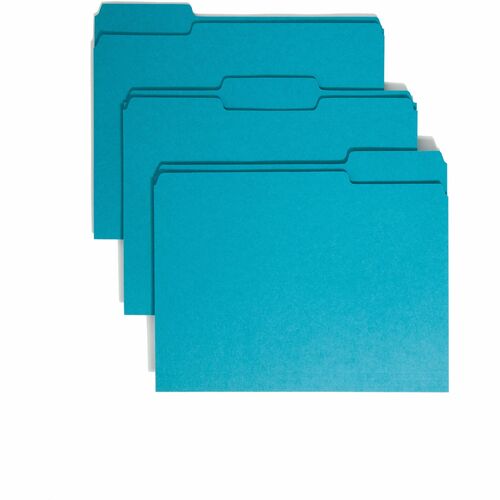 Smead SMD13143 Colored 1/3 Tab Cut Letter Recycled Top Tab File Folder