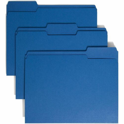 Smead SMD13193 Colored 1/3 Tab Cut Letter Recycled Top Tab File Folder
