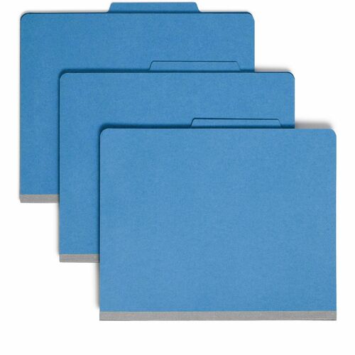Smead SMD14001 Colored 2/5 Tab Cut Letter Recycled Classification Folder