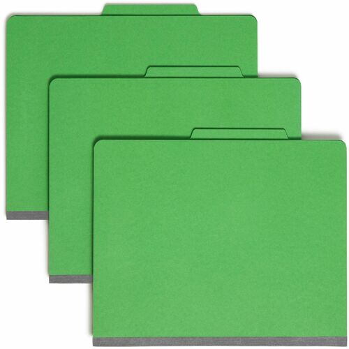 Smead SMD14002 Colored 2/5 Tab Cut Letter Recycled Classification Folder