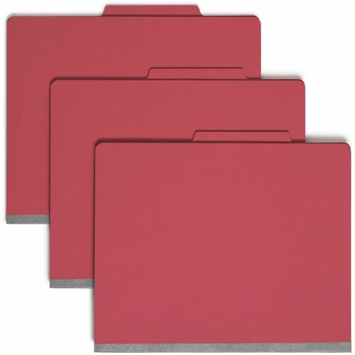 Smead SMD14003 Colored 2/5 Tab Cut Letter Recycled Classification Folder