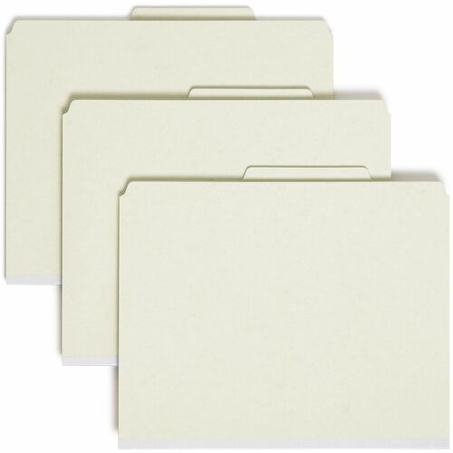 Smead SMD14076 SafeSHIELD 2/5 Tab Cut Letter Recycled Classification Folder