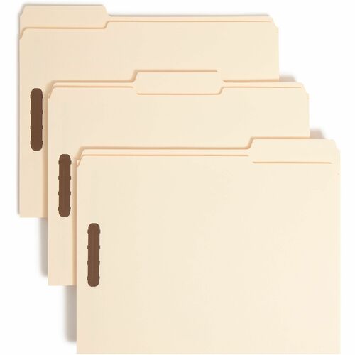 Smead SMD14537 1/3 Tab Cut Letter Recycled Fastener Folder