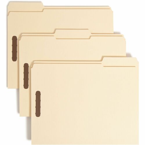 Smead SMD14547 1/3 Tab Cut Letter Recycled Fastener Folder