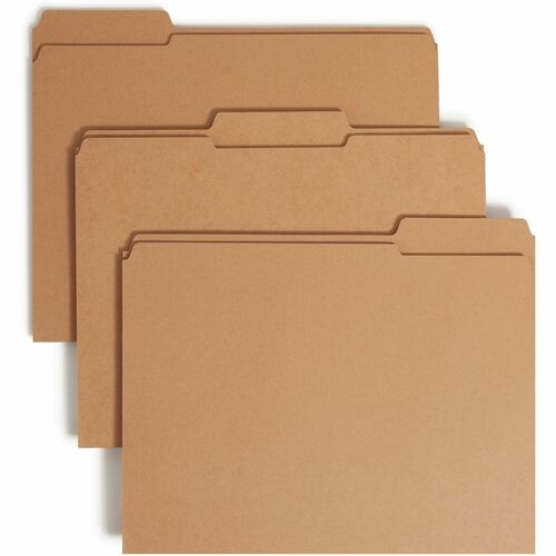 Smead SMD14834 Straight Tab Cut Letter Recycled Fastener Folder