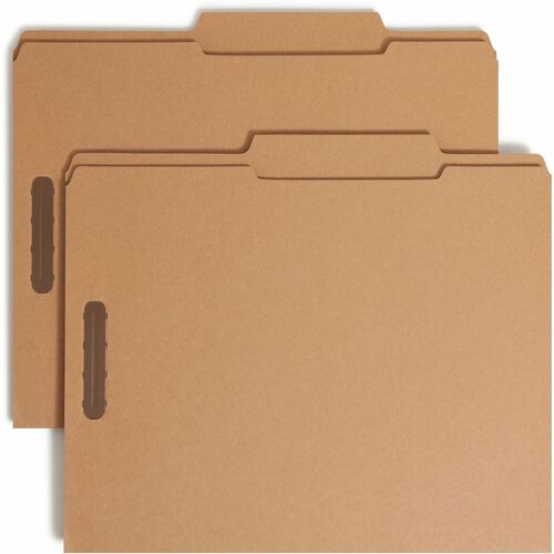 Smead SMD14880 2/5 Tab Cut Letter Recycled Fastener Folder