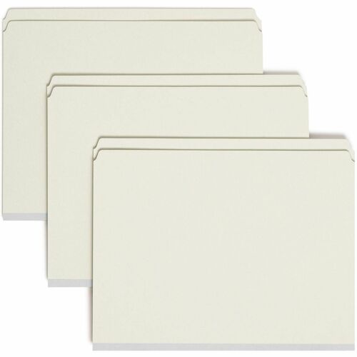 Smead SMD14910 Straight Tab Cut Letter Recycled Fastener Folder