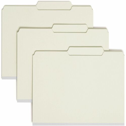 Smead SMD14980 2/5 Tab Cut Letter Recycled Fastener Folder