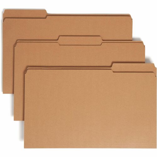 Smead SMD15734 1/3 Tab Cut Legal Recycled Top Tab File Folder