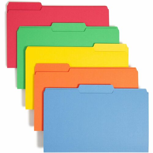 Smead SMD16943 Colored 1/3 Tab Cut Legal Recycled Top Tab File Folder