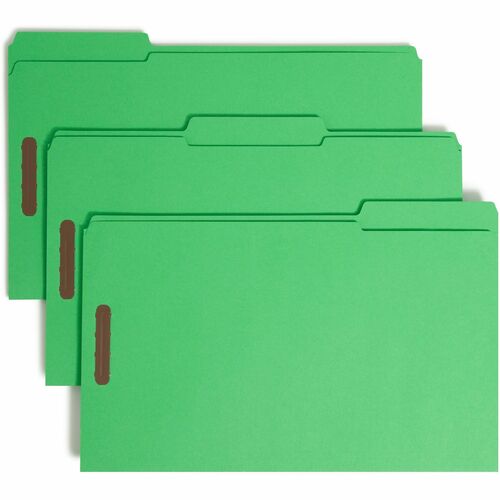 Smead SMD17140 Colored 1/3 Tab Cut Legal Recycled Fastener Folder