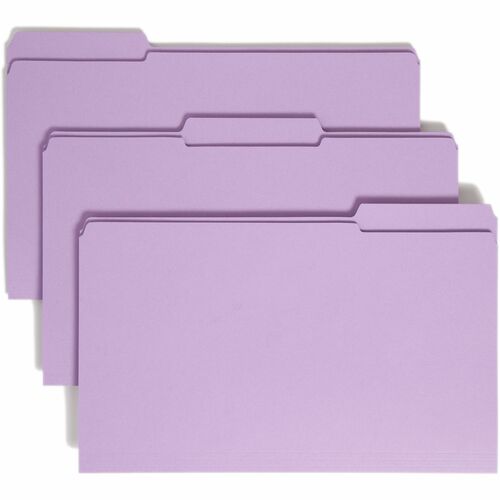Smead SMD17434 Colored 1/3 Tab Cut Legal Recycled Top Tab File Folder