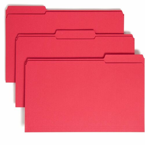 Smead SMD17734 Colored 1/3 Tab Cut Legal Recycled Top Tab File Folder