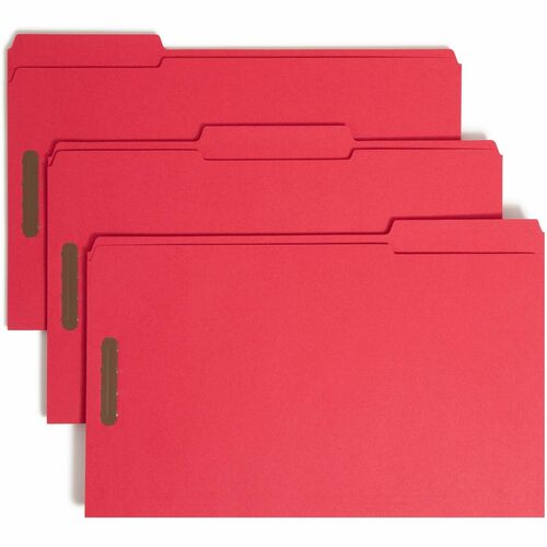 Smead SMD17740 Colored 1/3 Tab Cut Legal Recycled Fastener Folder