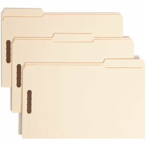 Smead SMD19537 1/3 Tab Cut Legal Recycled Fastener Folder