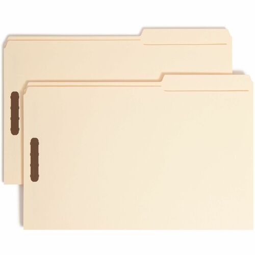 Smead SMD19587 2/5 Tab Cut Legal Recycled Fastener Folder