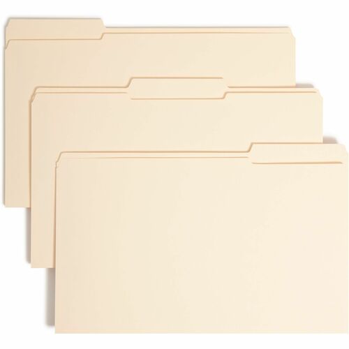 Smead SMD19595 1/3 Tab Cut Legal Recycled Fastener Folder