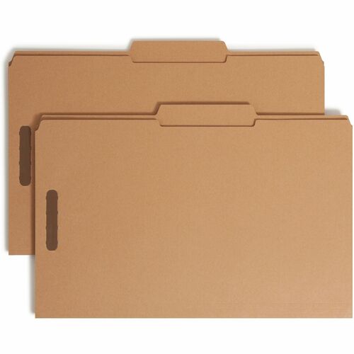 Smead SMD19880 2/5 Tab Cut Legal Recycled Fastener Folder