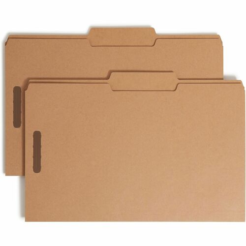 Smead SMD19882 2/5 Tab Cut Legal Recycled Fastener Folder