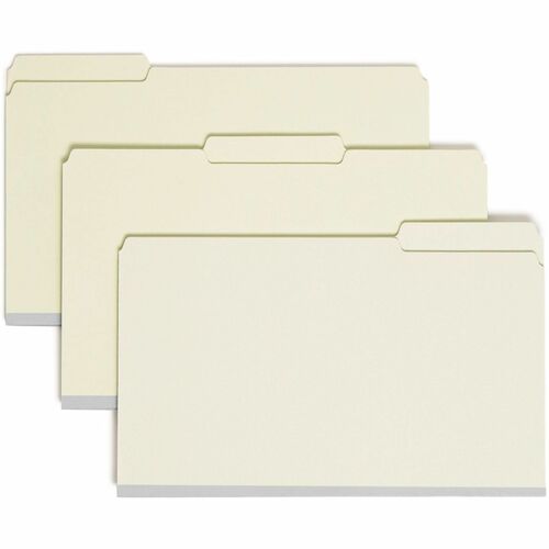 Smead SMD19944 1/3 Tab Cut Legal Recycled Fastener Folder