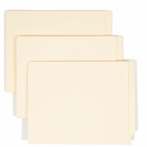 Smead SMD24100 Straight Tab Cut Letter Recycled End Tab File Folder