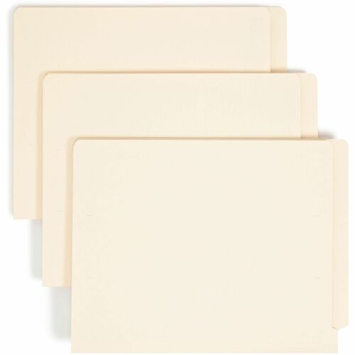 Smead SMD24110 Shelf-Master Straight Tab Cut Letter Recycled End Tab File Folder