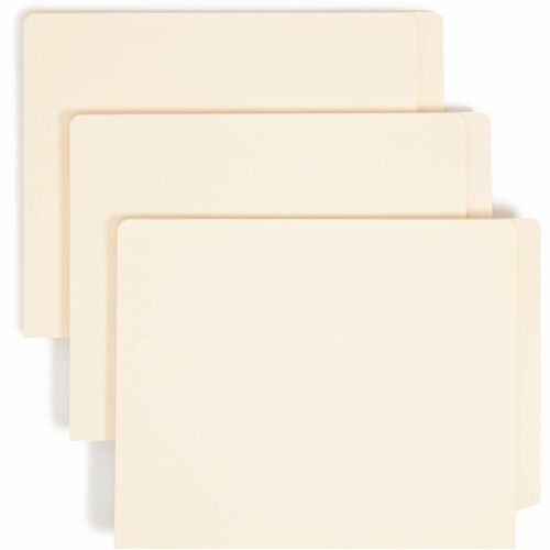 Smead SMD24275 Straight Tab Cut Letter Recycled End Tab File Folder