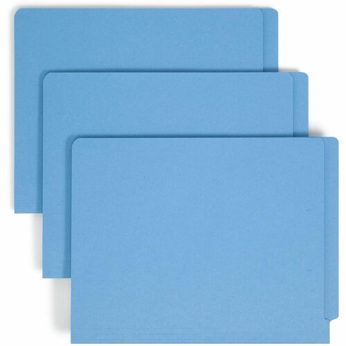 Smead SMD25040 Shelf-Master Straight Tab Cut Letter Recycled Fastener Folder