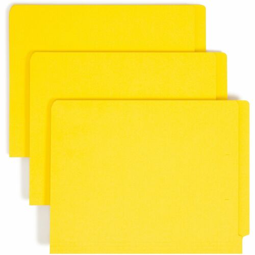 Smead SMD25910 Colored Straight Tab Cut Letter Recycled End Tab File Folder