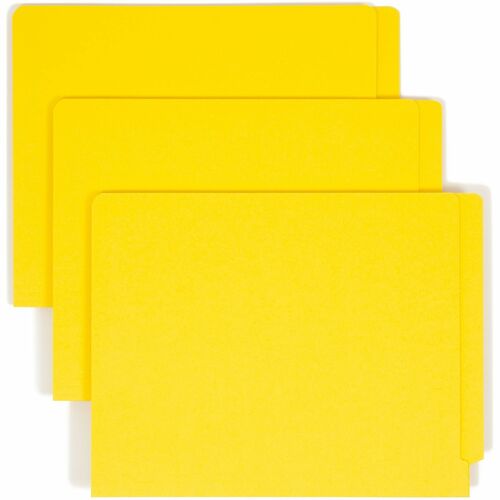 Smead SMD25940 Colored Straight Tab Cut Letter Recycled Fastener Folder