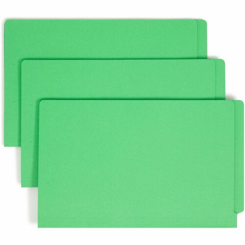 Smead SMD28140 Colored Straight Tab Cut Legal Recycled Fastener Folder