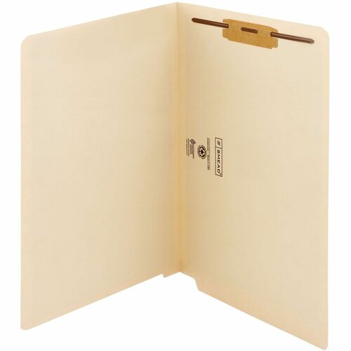 Smead SMD37110 Straight Tab Cut Legal Recycled Fastener Folder