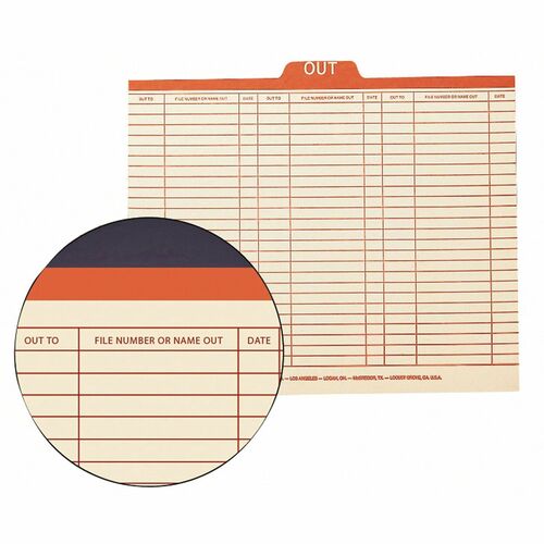 Smead SMD51910 1/5 Tab Cut Letter Recycled Top Tab File Folder