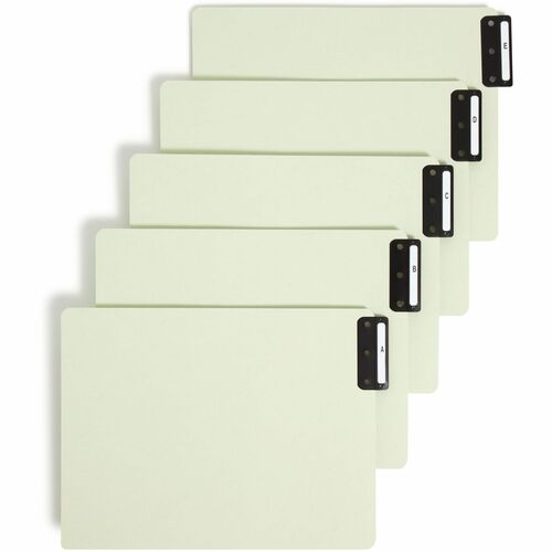 Smead SMD61676 100% Recycled Filing Guides with Vertical Extra-Wide Blank Tab