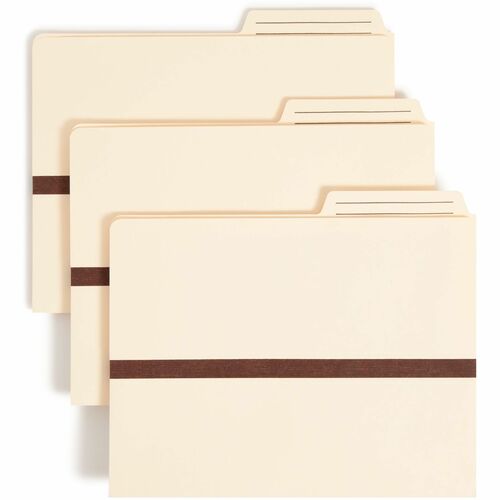 Smead SMD75487 TUFF Pocket 2/5 Tab Cut Letter Recycled File Pocket