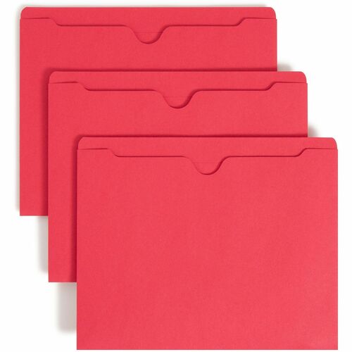 Smead SMD75509 Colored Straight Tab Cut Letter Recycled File Jacket