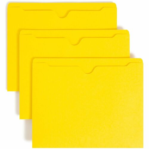 Smead SMD75511 Colored Straight Tab Cut Letter Recycled File Jacket