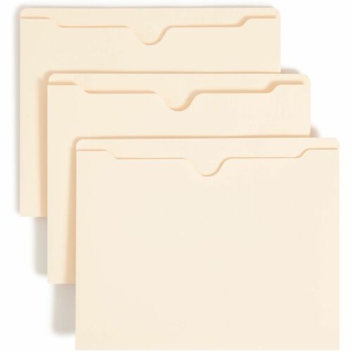 Smead SMD75560 Straight Tab Cut Letter Recycled File Jacket