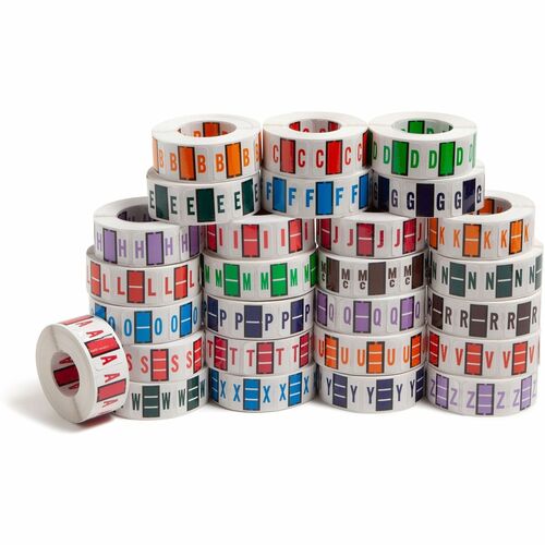 Smead SMD67070 BCCR Bar-Style Color-Coded Labels