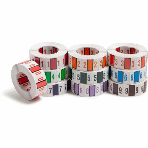 Smead SMD67380 BCCRN Bar-Style Color-Coded Labels