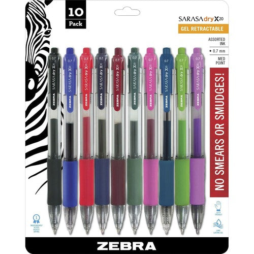 Zebra ZEB46881 SARASA dry X20 Retractable Gel Pen