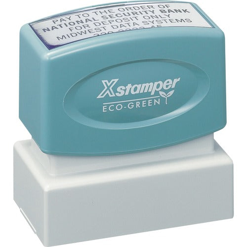 Xstamper XSTN12 Custom Endorsement Pre-inked Stamp