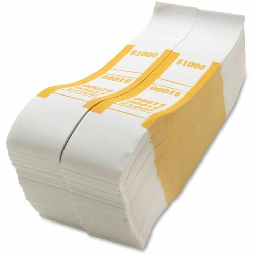 Sparco SPRBS1000WK White Kraft ABA Bill Straps