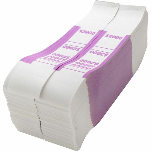 Sparco SPRBS2000WK White Kraft ABA Bill Straps