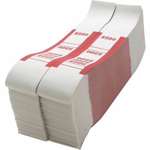 Sparco SPRBS500WK White Kraft ABA Bill Straps