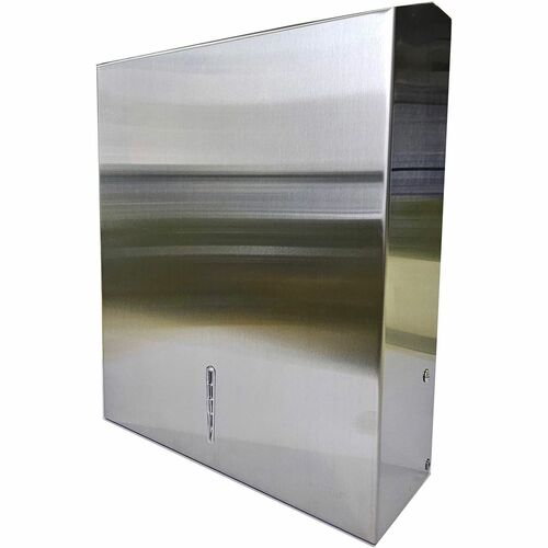 Genuine Joe GJO02198 C-Fold/Multi-fold Towel Dispenser Cabinet