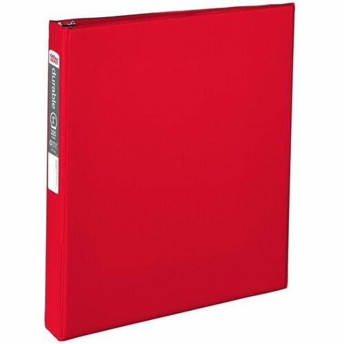 Avery® AVE27201 Durable Reference Binder - 1" Binder Capacity - Letter - 8 1/2" X 11" Sheet Size - 175 Sheet Capacity - 3 X Round Ring Fastener(S) - 4 Pocket(S) - Burgundy - Recycled - 1 Each