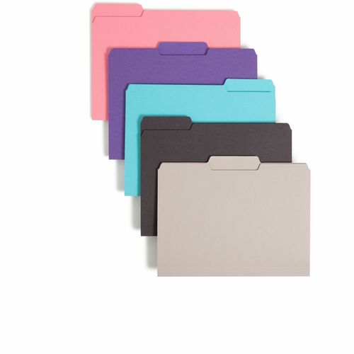 Smead SMD10295 Colored 1/3 Tab Cut Letter Recycled Interior File Folder